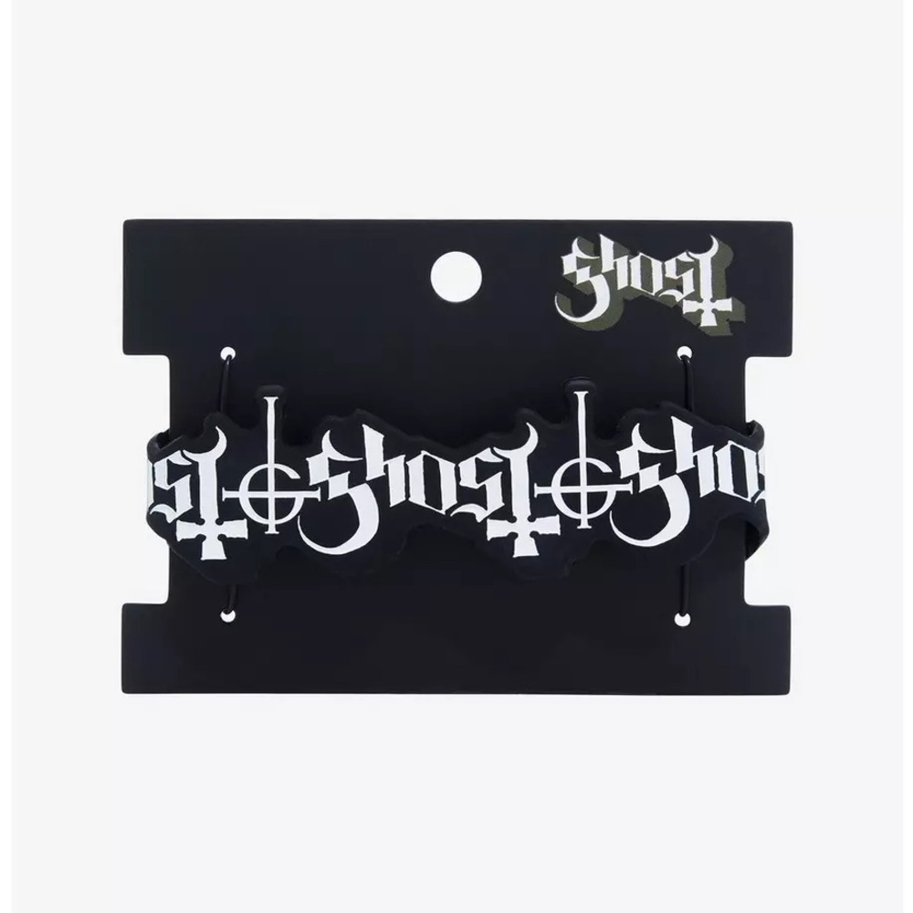 Ghost Logo Cutout Rubber Bracelet‎ Hot Topic Papa Emeritus